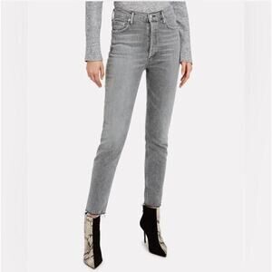 AGOLDE Nico‎ High-Rise Skinny Jeans Washed Gray Black 25 Excellent Condition